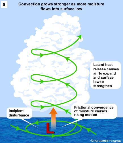 Schematic of the CISK process, Part 1