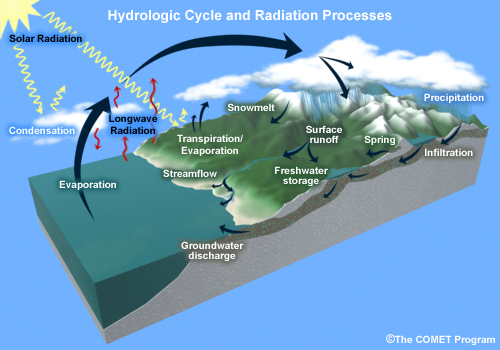 Hydrologic Cycle and Radiation Processes