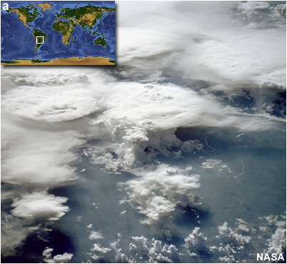 Photograph of tropical cumulus