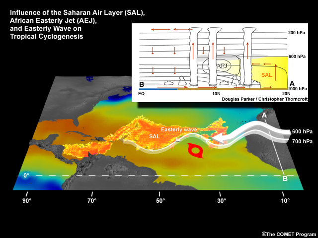 Schematic of the Saharan Air Layer