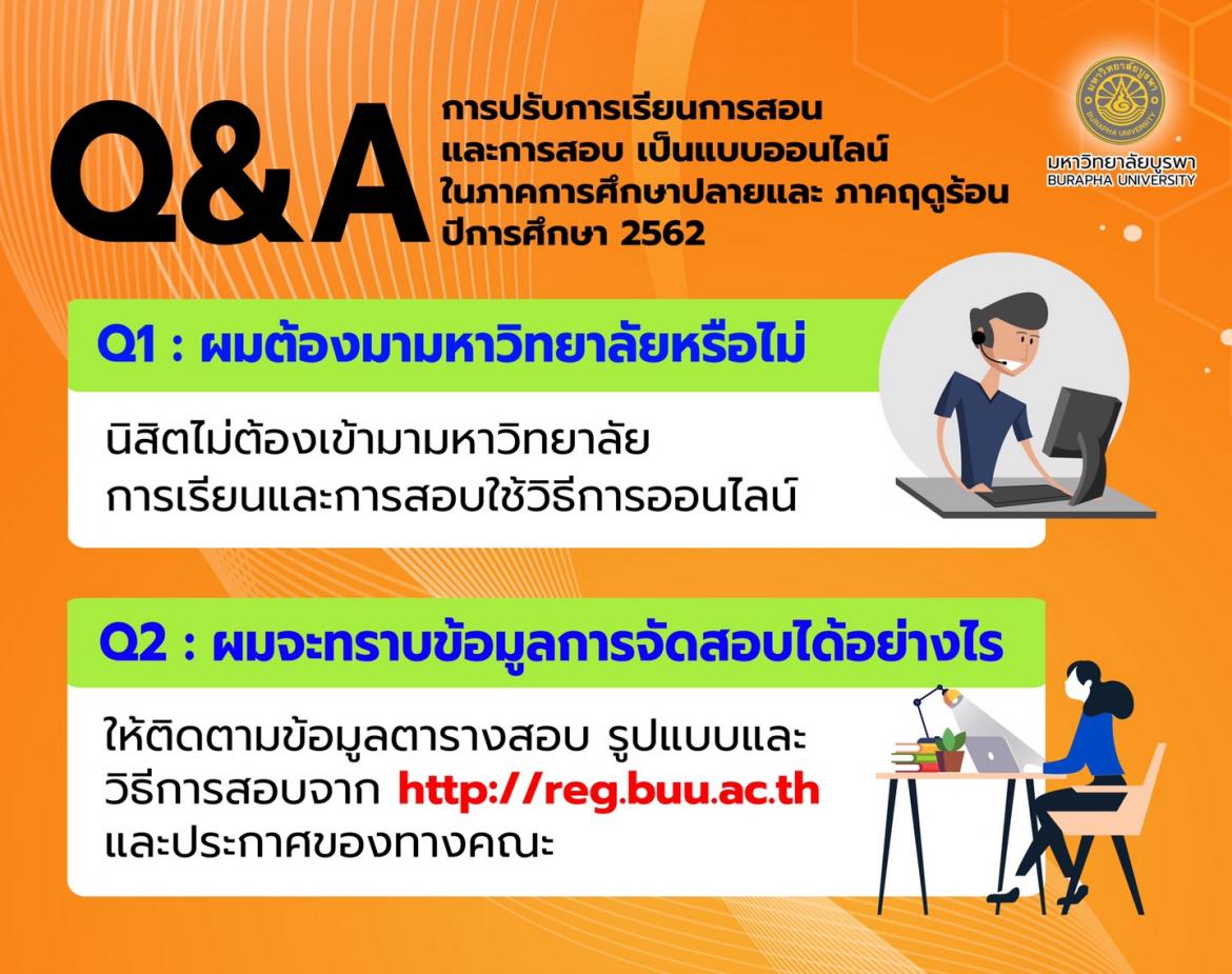 รวมคำถามคำตอบ โควิด 19 ม.บูรพา จันทบุรี