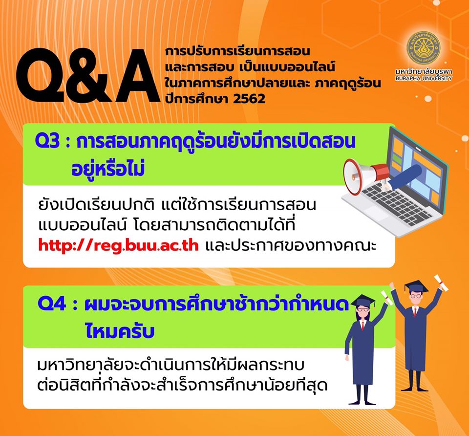 รวมคำถามคำตอบ โควิด 19 ม.บูรพา จันทบุรี