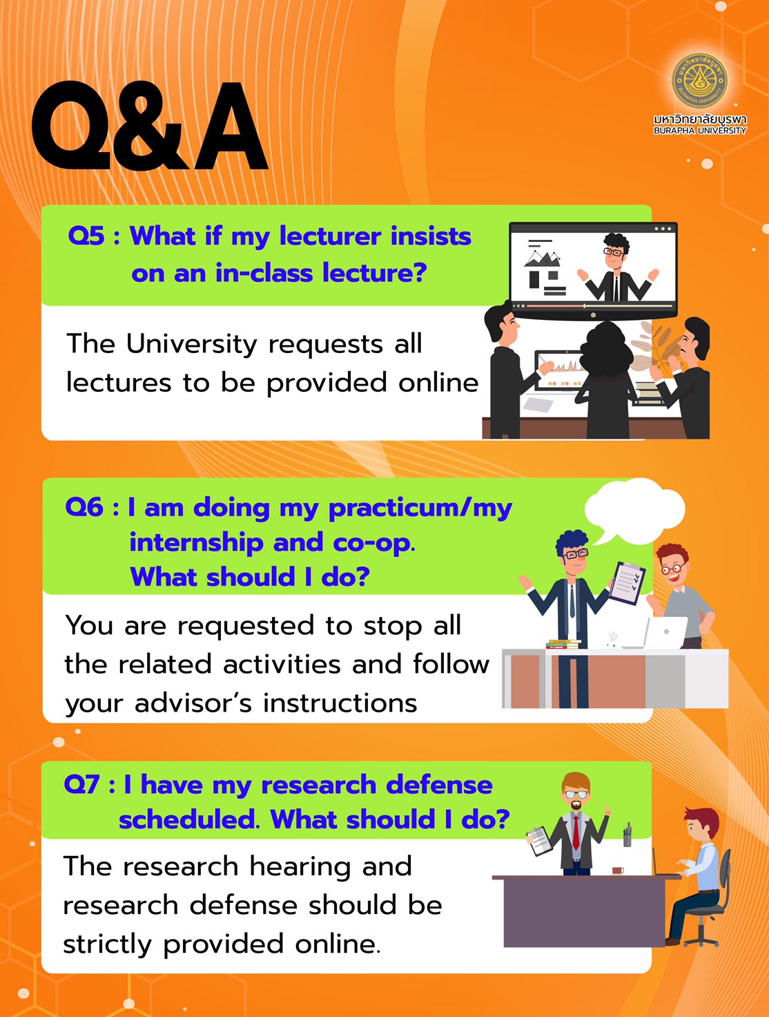 รวมคำถามคำตอบ โควิด 19 ม.บูรพา จันทบุรี