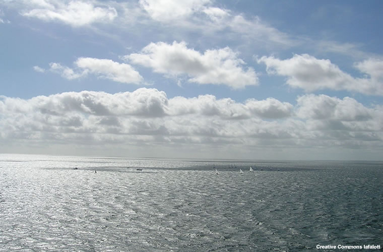 photo of clouds over the open ocean