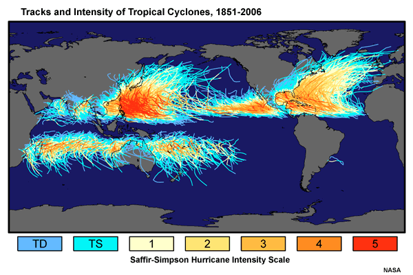 Introduction to Tropical Meteorology, Ch. 8: Tropical Cyclones: 8.1 Global  Distribution and Monitoring of Tropical Cyclones