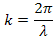 wavenumber k