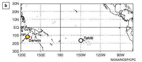 Darwin and Tahiti location