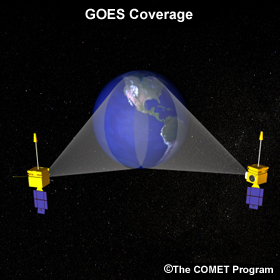 coverage area of GOES