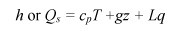 Moist Static Energy Equation