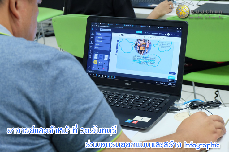 อาจารย์และเจ้าหน้าที่ ร่วมอบรมออกแบบและสร้าง Infographic