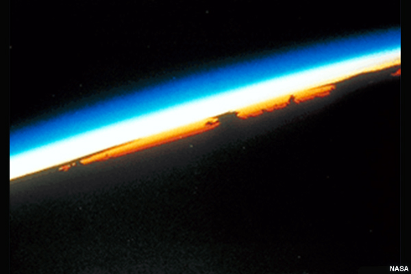 NASA image of the atmosphere from space