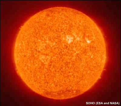 Image shows the Sun in close up detail Image shows the Sun in close up detail