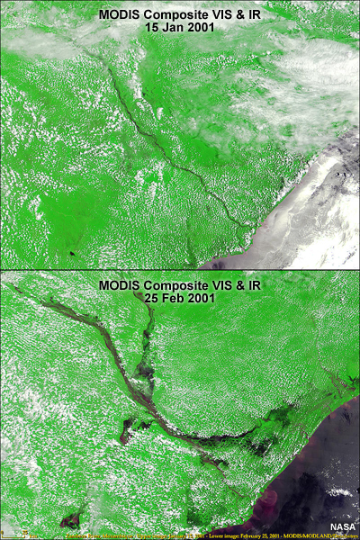 Flooding of the Zambeze River