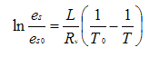 Clausius-Clapeyron Equation