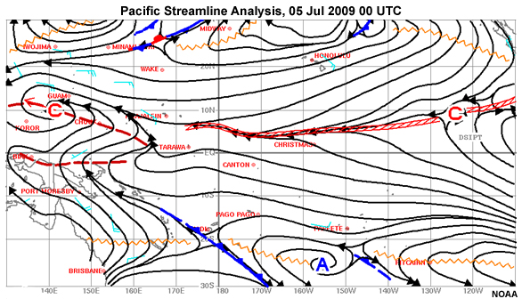 Surface streamline analyses