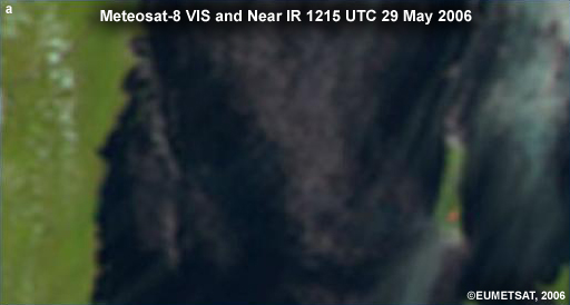 Detection of lava from the Karthala eruption, Comorros Islands (southwest Indian Ocean) on 29 May 2006